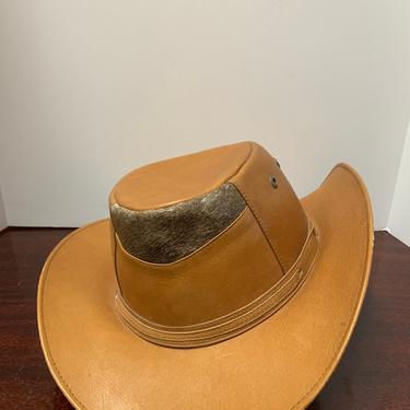 Vintage 1990s Hide and Leather Men’s Hat 