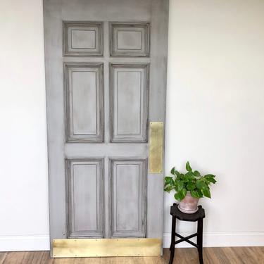 Gray Wooden Door - Industrial Chic 