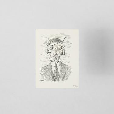 Untitled Portrait by Rene Magritte [Hand-signed & Numbered] 