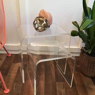 Lucite nesting Tables 