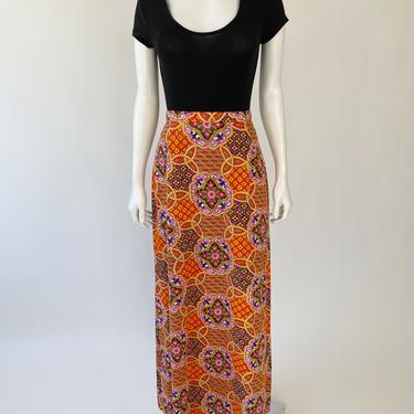 Psychedelic 60's Acid Bright Skirt