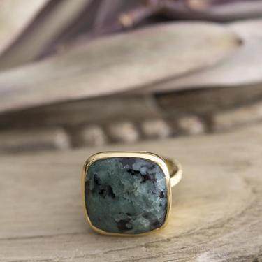 Gold Vermeil and Emerald Monterey Ring