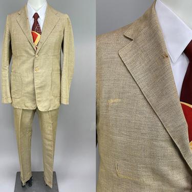 1910s PALM BEACH Suit | Vintage 10s 20s Two Piece Suit in Natural Color Palm Beach Cloth | Size 38L 