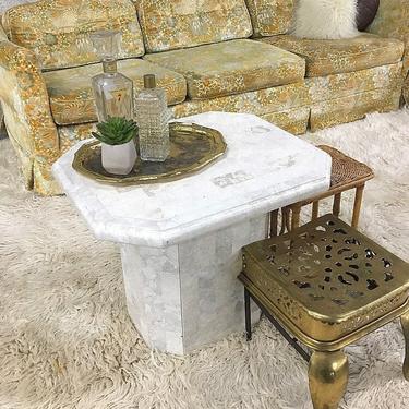 LOCAL PICKUP ONLY ------------- Vintage Marble End Table 
