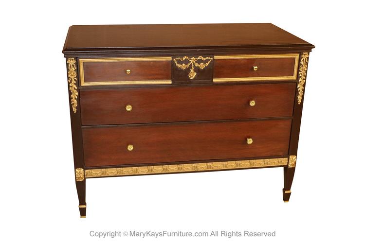 20th Century Dresser Chest of Drawers Louis XVI Style 