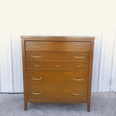 Mid Century Highboy with Brass Hardware by Broyhil