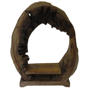 Chinese Rustic Natural Raw Wood Display Stand mh301E 