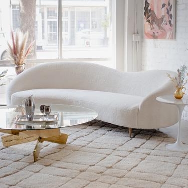 Sleek and Sculptural Vintage Sofa