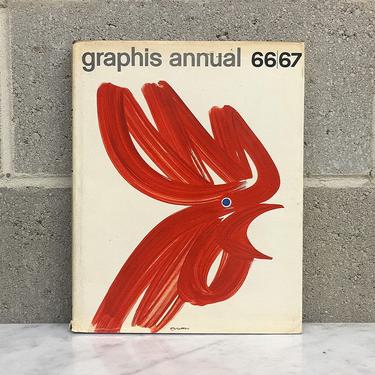 Vintage Graphics Annual 66/67 International Advertising Art Book Retro 1960s Mid Century Modern + Hardback + Coffee Table + Design Book 