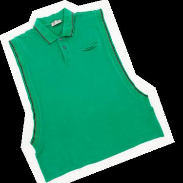Dior Homme S/S 2006 green open side polo