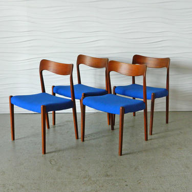 HA-C8342 Set of Four Arne Hovmand-Olsen Teak Chairs