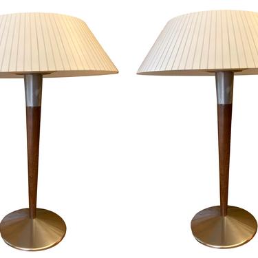 Mid Century Modern Pair of Gerald Thurston for Laurel Table Lamps 1960s 