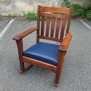 C1920 mission oak rocking chair 