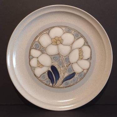 International China Stoneware  Tiffany Flowers Serving Plate Nouveau Japan 12" 