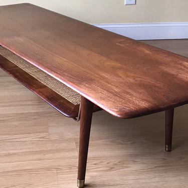 Peter Hvidt 20&quot; by 60&quot; Coffee Table for France and Son, Danish Midcentury Modern Vintage 