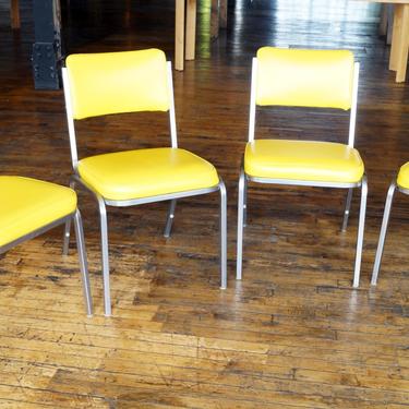Yellow Vinyl Howell Dining Chair