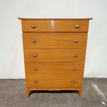 Antique Chest of Drawers by Rway Art Deco Tall Dresser Wood Furniture Midcentury Mid Century Retro Bedroom storage CUSTOM PAINT AVAIL 