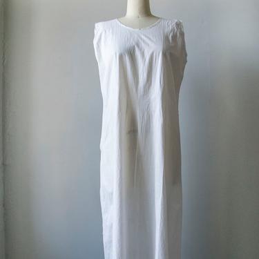 Antique Edwardian Nightgown Cotton 1910s Slip M 