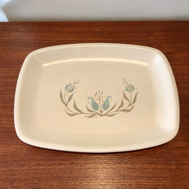 Vintage Serving Dish by Vernon Ware - Blueberry Hill Pattern 
