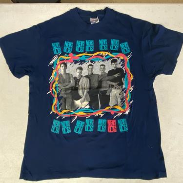 Vtg New Kids on the Block 1989-1990 Tour T-shirt Size Lrg