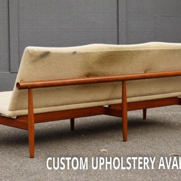 Finn Juhl Japan three-seater teak sofa, circa 1950s (custom upholstery available) 