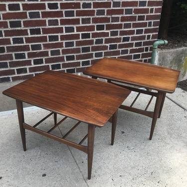 Pair of Lane End Tables Mid Century Modern 