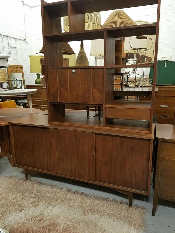 Mid-century Bar wall unit. Mainline by Hooker Furniture