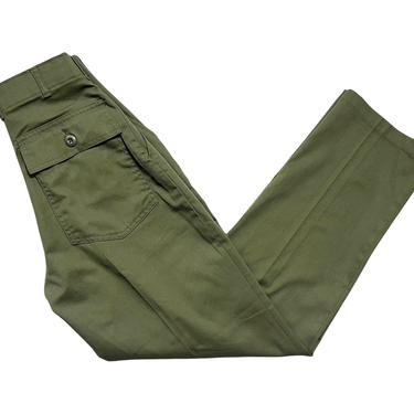 Vintage US Army OG-507 Field Trousers / Pants ~ measure 24 x 30.25 ~ Post Vietnam War ~ 24 Waist ~ Fatigues 