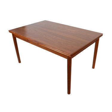 Teak Dining Table with 2 leaves Dutch Leaves Danish Modern 