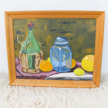 Vintage Colorful Still Life Painting - Signed MT 