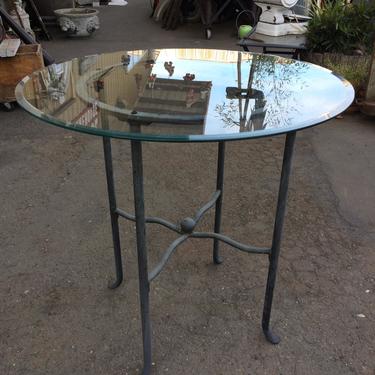 Glass Top Bistro Height Patio Table