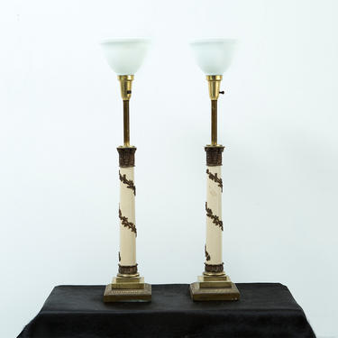 Set of Hollywood Regency Stiffel Lamps 