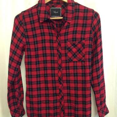 Rails Size Small Red &amp; Black Top