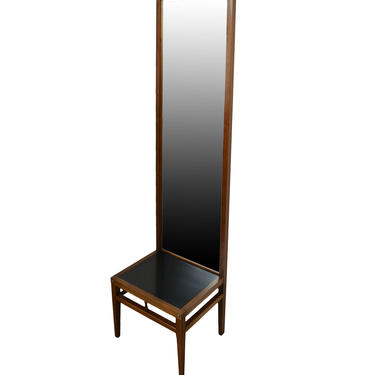 Lane Tuxedo Pier Mirror Walnut Dressing Mirror Mid Century Modern 