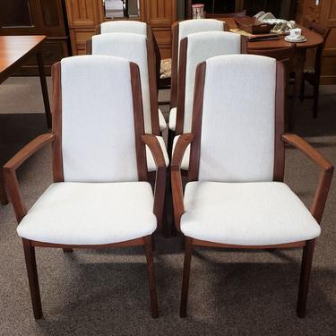 Item #DMC5 Set of Six Mid Century Dining Chairs c.1960