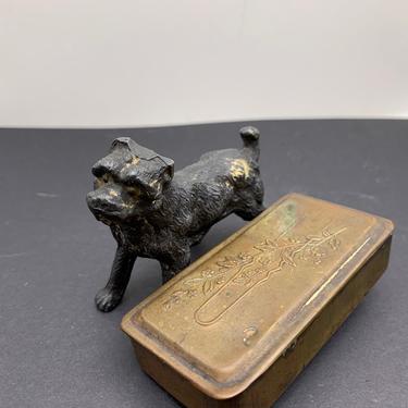 1940s Bobby Pin Holder with Dog Attached 