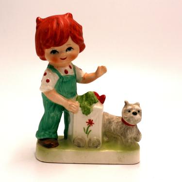 vintage Norleans red head toddler figurine/ginger toddle figurine 