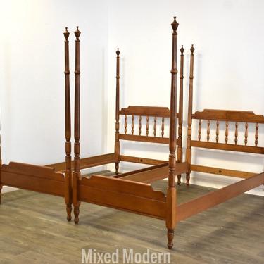 Solid Birch Twin Beds by Heywood Wakefield - A Pair 