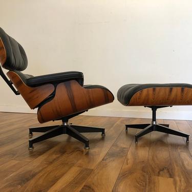 Eames Herman Miller 670-671 Rosewood Chair &amp; Ottoman 1984 