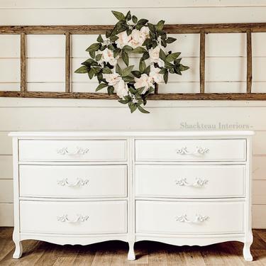 French Provincial White Dresser
