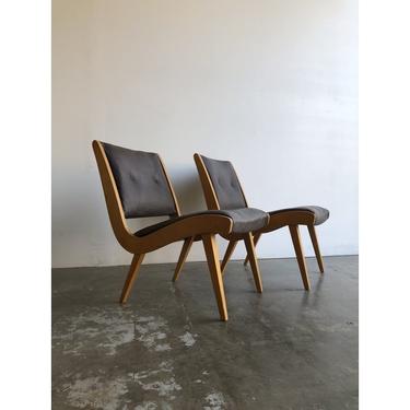 1960s Jens Risom Lounge Chairs - a Pair 