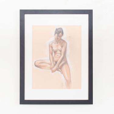 Signed Pastel Nude