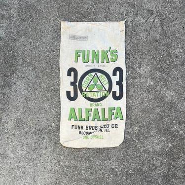 Vintage Funks Alfalfa Seed Sack Farm Decor 