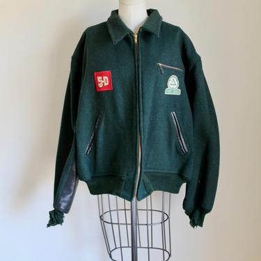 Vintage 1950s Unitog Workwear Bomber Jacket / men's M/L 