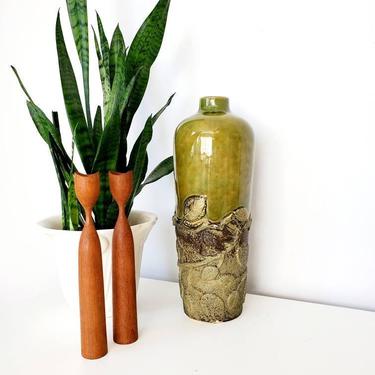 Vintage Tall Studio Pottery Art Vase 