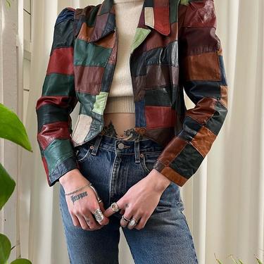 70s Patchwork Leather Jacket