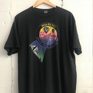 Vintage 90's Soaring Into The Future Glider tee. XL 1865 