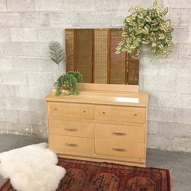LOCAL PICKUP ONLY ———— Vintage mcm Mirrored Dresser 