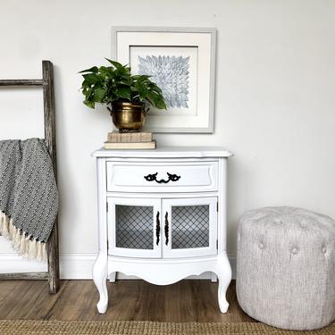 White Nightstand - French Provincial Furniture