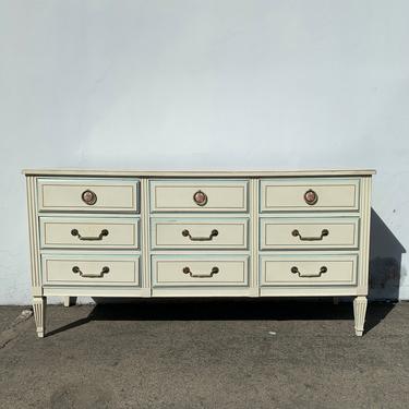 Antique Dresser Vintage Chest of Drawers Nightstand Regency Chic Provincial Media Console Table Furniture Bedroom Storage CUSTOM PAINT AVAIL 